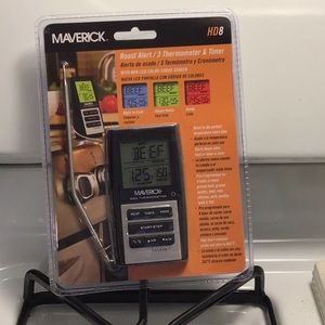 Kitchen thermometer and timer